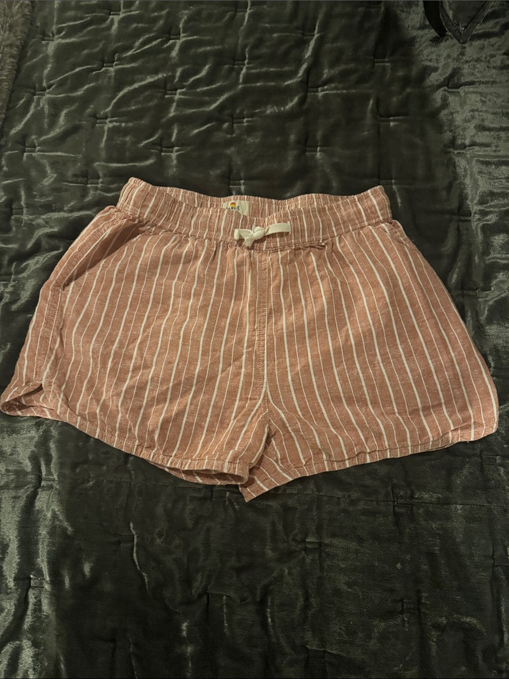 Marine Layer Striped Pink Drawstring Women’s Shorts